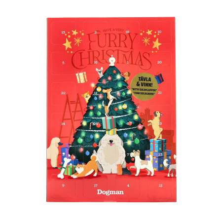 Adventskalender hund 120g, Dogman