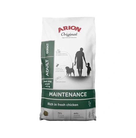 Arion original vuxen extra stor hund med kyckling och ris 12kg