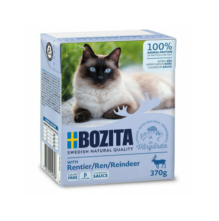 Bozita vtfoder katt bitar i ss med ren 370g x6, Bozita