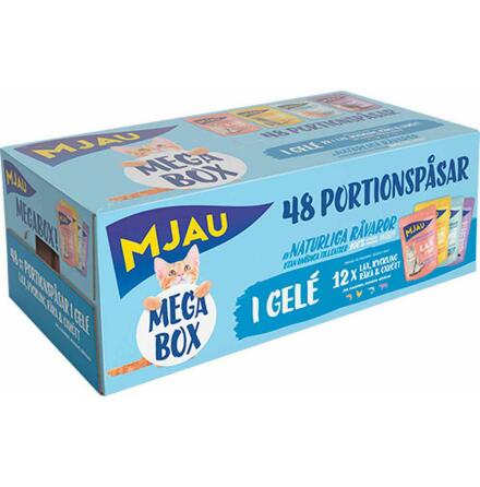 Mjau Pouch Megabox Ktt o Fisk I Gel 48x85gr