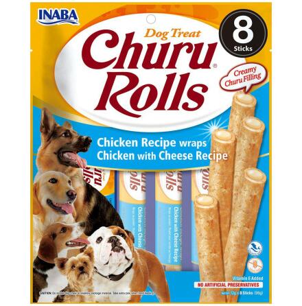 Churu Rolls 96g 12gx8 Kycklingwraps med ostrecept 25/03