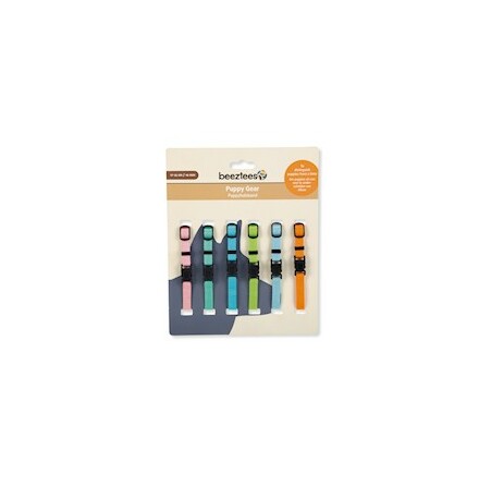 Valphalsband mixade pastellfrger 6-pack 17-25cm, beeztees